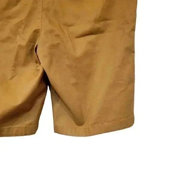 Amazon Essentials Women's Yellow Cotton/Spandex Flat Front Chino Shorts NEW - Picture 7 of 10